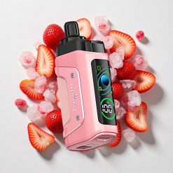 Fragola Ghiaccio Razz Bar 45000 Puffs Bobina Mesh 1.0 Ohm Ricaricabile
