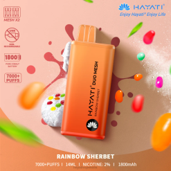 Hayati Duo Mesh monouso 6NH0177 Hayati vape review sorbetto arcobaleno