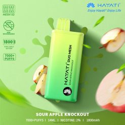 Hayati Duo Mesh monouso 6NH0180 Hayati flavour list knockout di mele acide