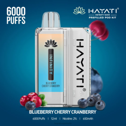 Hayati Infinity 6000 kit di capsule 6NH0145 Hayati vape liquid mirtillo ciliegia mirtillo
