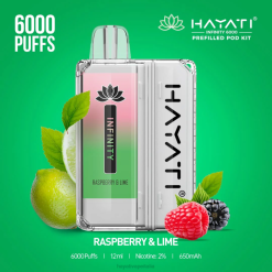 Hayati Infinity 6000 kit di capsule 6NH0157 Hayati vape review lampone e lime