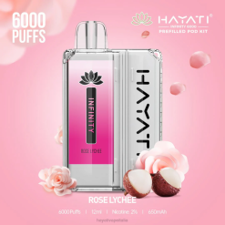 Hayati Infinity 6000 kit di capsule 6NH0158 Hayati vape shop litchi rosa