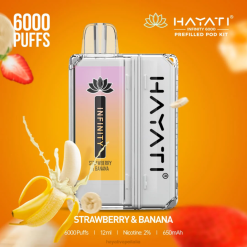 Hayati Infinity 6000 kit di capsule 6NH0159 Hayati store italia fragola e banana