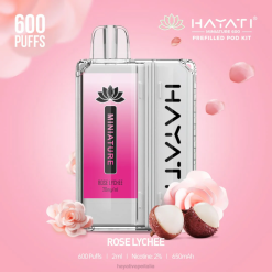 Hayati Miniature Kit da 600 capsule 6NH044 Hayati vape flavours litchi rosa