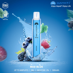 Hayati Pro Mini monouso 6NH015 Hayati vape liquid blu pazzo