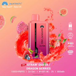 Hayati Pro Ultra 15000 puff usa e getta 6NH0224 Hayati vape flavours guava alla fragola/bacche di drago