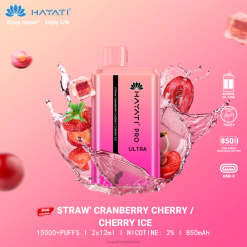 Hayati Pro Ultra 15000 puff usa e getta 6NH0225 Hayati vape liquid gelato alla fragola, mirtillo rosso, ciliegia