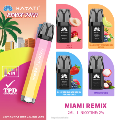 Hayati Remix sistema a cialde preriempite 2400 puff 6NH056 Hayati vape near me remix di miami