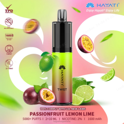 Hayati Twist monouso 6NH078 Hayati vape shop frutto della passione, limone, lime