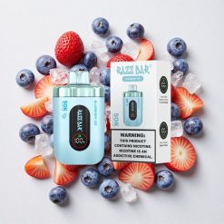 Mirtillo Ghiacciato Razz Bar 50K Puffs Ricaricabile Tipo-C